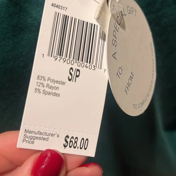 Christmas Sweatshirt owl with sequin SZ S - Picture 4 of 5